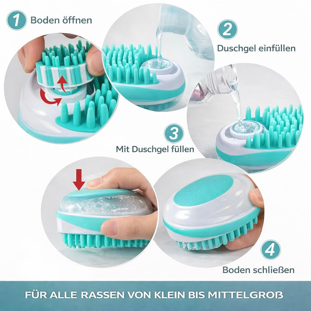 2-in-1 SPA Badebürste für Hunde & Katzen – Massage & Reinigung in einem